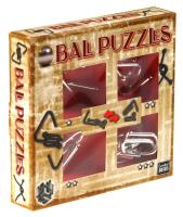 Opakowanie Łamigłówki metalowe 4 szt Ball Puzzles czerwony G3