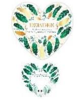 Opakowanie Laurka dwustronna Serce Dziadek - Pióra