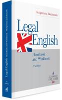 Legal English. Handbook and Workbook. Autor: Jakubaszek Małgorzata. SmakLiter.pl Okładka książki Legal English. Handbook and Workbook
