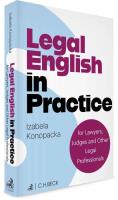 Okładka książki Legal English in Practice for Lawyers, Judges...