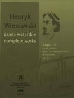 Okładka książki Legenda nuty na skrzypce i orkiestrę op. 17