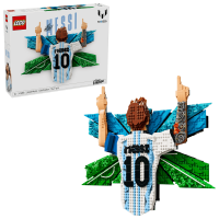 Opakowanie LEGO Editions Football Lionel Messi cieszynka 43018