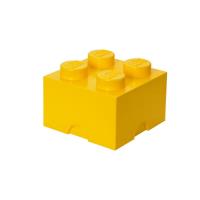 Opakowanie Lego pojemnik klocek czwórka żółty