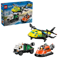 Opakowanie LEGO(R) CITY 60505 Zestaw z samolotem, ciężarówką serwisową i poduszkowcem