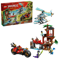 Opakowanie LEGO(R) NINJAGO 71857 Bitwa ninja: domek na drzewie z pojazdami