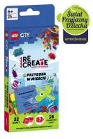 Lego Recreate. Karty Wyzwań. Przygoda w mieście. Autor:   Praca zbiorowa. SmakLiter.pl Okładka książki Lego Recreate. Karty Wyzwań. Przygoda w mieście