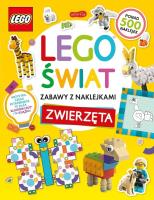 Okładka książki LEGO świat. Zabawy z naklejkami. Zwierzęta