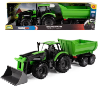 Lena Worxx Traktor z przyczepą Deutz Fahr 7250. Wydawca: Lena. SmakLiter.pl Opakowanie Lena Worxx Traktor z przyczepą Deutz Fahr 7250