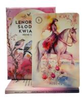 Lenormand słodkich kwiatów. Autor: Irene Captijn. SmakLiter.pl Okładka książki Lenormand słodkich kwiatów
