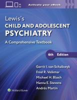 Okładka książki Lewis’s Child and Adolescent Psychiatry