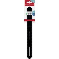 Linijka Dots czarna 30cm. Wydawca: Faber Castell. SmakLiter.pl Opakowanie Linijka Dots czarna 30cm