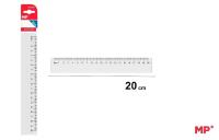 Linijka plastikowa 20cm. Wydawca: MP Main Paper. SmakLiter.pl Opakowanie Linijka plastikowa 20cm