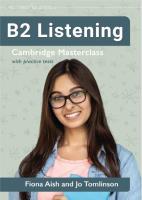 Listening B2 Cambridge Masterclass with Practice... Autor: Fiona Aish, Jo Tomlinson. SmakLiter.pl Okładka książki Listening B2 Cambridge Masterclass with Practice..