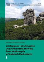 Okładka książki .Litologiczne i strukturalne uwarunkowania rozwoju