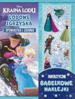 Lodowe igrzyska. Opowiastka i zadania. Fantastyczne bąbelkowe naklejki. Disney Kraina Lodu. Autor:   Praca zbiorowa. SmakLiter.pl Okładka książki Lodowe igrzyska. Opowiastka i zadania. Fantastyczne bąbelkowe naklejki. Disney Kraina Lodu
