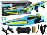 Opakowanie Łódź R/C 2.4G wodoodporna żółto-turkusowa