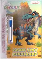 Okładka książki Lubię dinozaury. Zadania do ścierania