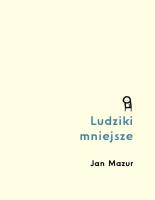 Okładka książki Ludziki mniejsze