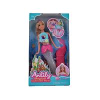 Opakowanie Magiczna Syrenka Lalka z świecącym ogonem i muzyką