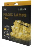 Magiczne lampki 500 led 3000K 50m DC5V. Wydawca: Eco Light. SmakLiter.pl Opakowanie Magiczne lampki 500 led 3000K 50m DC5V