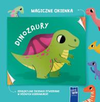 Magiczne okienka. Dinozaury. Autor:   Praca zbiorowa. SmakLiter.pl Okładka książki Magiczne okienka. Dinozaury