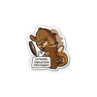 Magnes na lodówkę Sherlock Koci Detektyw. Wydawca: Molom. SmakLiter.pl Opakowanie Magnes na lodówkę Sherlock Koci Detektyw