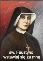 Magnes na lodówkę - Św. Faustyna. Wydawca: Petrus. SmakLiter.pl Opakowanie Magnes na lodówkę - Św. Faustyna