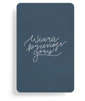 Opakowanie Magnes na lodówkę - Wiara góry przenosi - granat