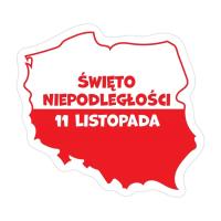 Opakowanie Magnes patriotyczny - 11 Listopada (mapa Polski)