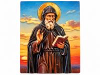 Opakowanie Magnes Święty Charbel Żywica Wypukły Wizerunek