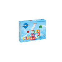 Magnetyczne klocki konstrukcyjne Kulodrom 35el. Wydawca: Coblo. SmakLiter.pl Opakowanie Magnetyczne klocki konstrukcyjne Kulodrom 35el