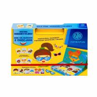 Magnetyczny zestaw Astrafun baw się buźkami z emocjami w pudełku z rączką 45 elementów. Wydawca: ASTRA art-pap. SmakLiter.pl Opakowanie Magnetyczny zestaw Astrafun baw się buźkami z emocjami w pudełku z rączką 45 elementów