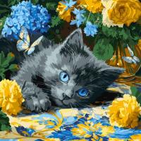 Opakowanie Malowanie po numerach - Błękitnookie kocię 40x40cm