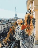 Opakowanie Malowanie po numerach BRUSHME 40x50 cm Mademoiselle w Paryżu