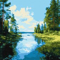 Opakowanie Malowanie po numerach - Cień i blask wody 40x40cm