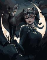 Opakowanie Malowanie po numerach czarne płótno - Kocia...