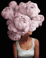 Opakowanie Malowanie po numerach czarne płótno - Kwiatowe...