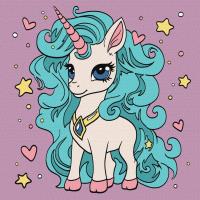 Opakowanie Malowanie po numerach - Fantastyczny jednorożec