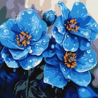 Malowanie po numerach - Fiołki co rano 30x30cm. Wydawca: Ideyka. SmakLiter.pl Opakowanie Malowanie po numerach - Fiołki co rano 30x30cm