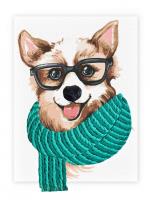 Malowanie po numerach IDEYKA 30x40cm z glinką Stylowy Corgi. Wydawca: Ideyka. SmakLiter.pl Opakowanie Malowanie po numerach IDEYKA 30x40cm z glinką Stylowy Corgi