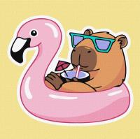 Opakowanie Malowanie po numerach - Kapibara na wakacjach Kids