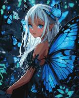 Malowanie po numerach - Magiczne motyle 40x50cm. Wydawca: Ideyka. SmakLiter.pl Opakowanie Malowanie po numerach - Magiczne motyle 40x50cm