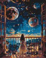 Opakowanie Malowanie po numerach - Marzycielska noc 40x50cm