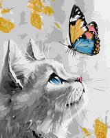 Malowanie po numerach - Marzycielskie Kociątko. Wydawca: Ideyka. SmakLiter.pl Opakowanie Malowanie po numerach - Marzycielskie Kociątko