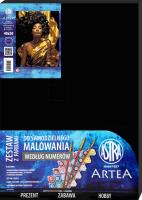 Malowanie po numerach na czarnym płótnie Astra Artea Królowa w złocie. Wydawca: ASTRA art-pap. SmakLiter.pl Opakowanie Malowanie po numerach na czarnym płótnie Astra Artea Królowa w złocie
