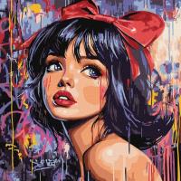 Malowanie po numerach - Nowoczesna Królewna 40x40. Wydawca: Ideyka. SmakLiter.pl Opakowanie Malowanie po numerach - Nowoczesna Królewna 40x40