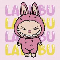 Opakowanie Malowanie po numerach - Ona - Labubu 25x25cm