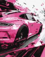 Malowanie po numerach - Różowy styl 40x50cm. Wydawca: Ideyka. SmakLiter.pl Opakowanie Malowanie po numerach - Różowy styl 40x50cm