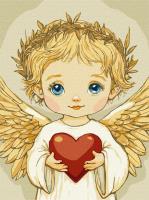 Opakowanie Malowanie po numerach - Serce anioła 30x40cm