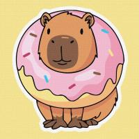 Opakowanie Malowanie po numerach - Słodka kapibara Kids